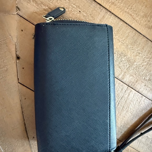 Karl Lagerfeld Navy Blue Wallet with Gold Accents - Picture 2 of 3